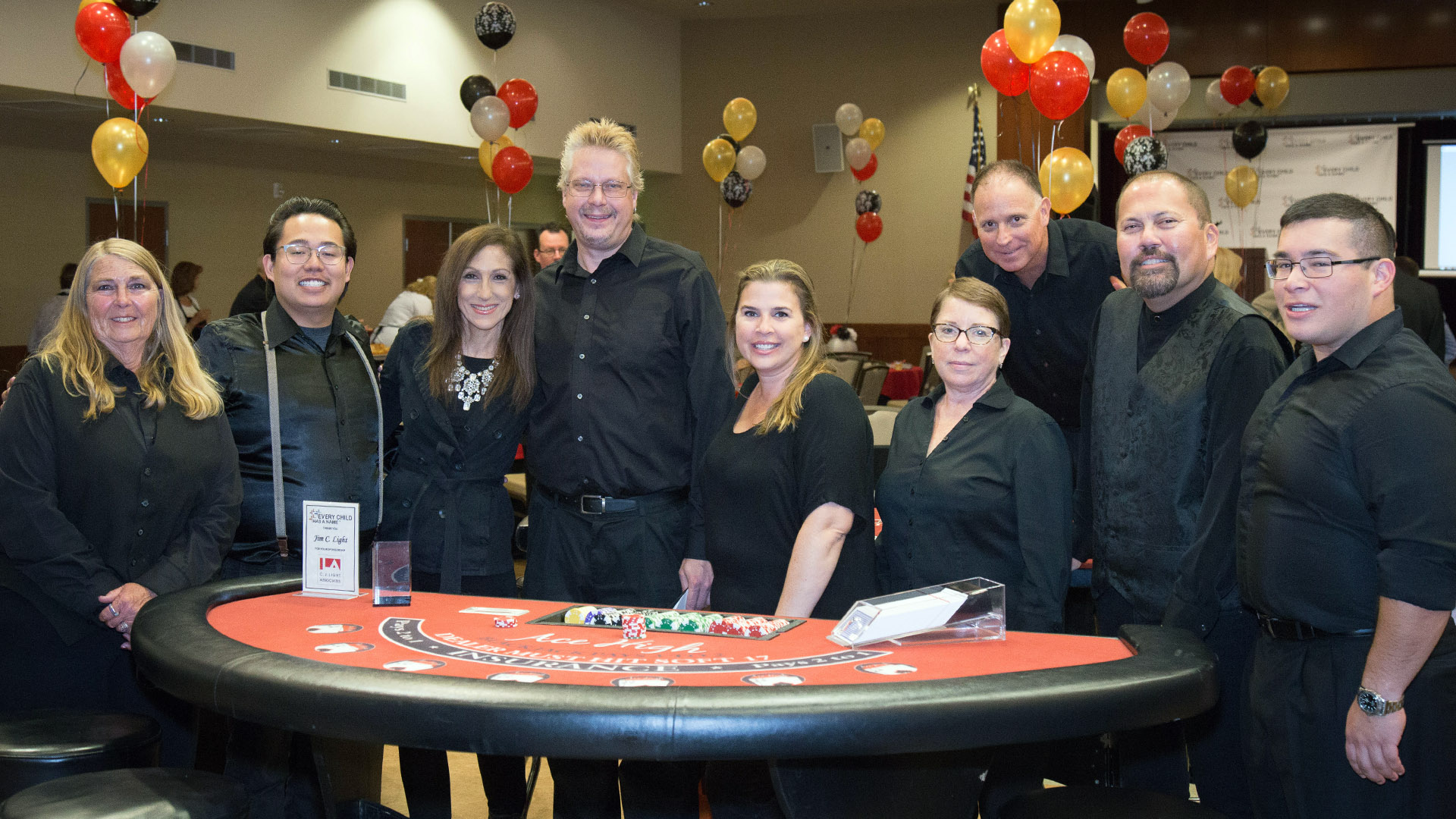 Ace High Casino Dealers at Newport fundraiser