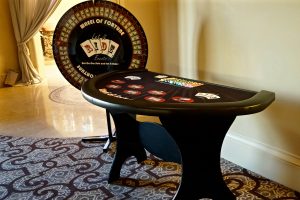 Ace High Casino Wheel of Fortune table rentals – Dana Point St Regis