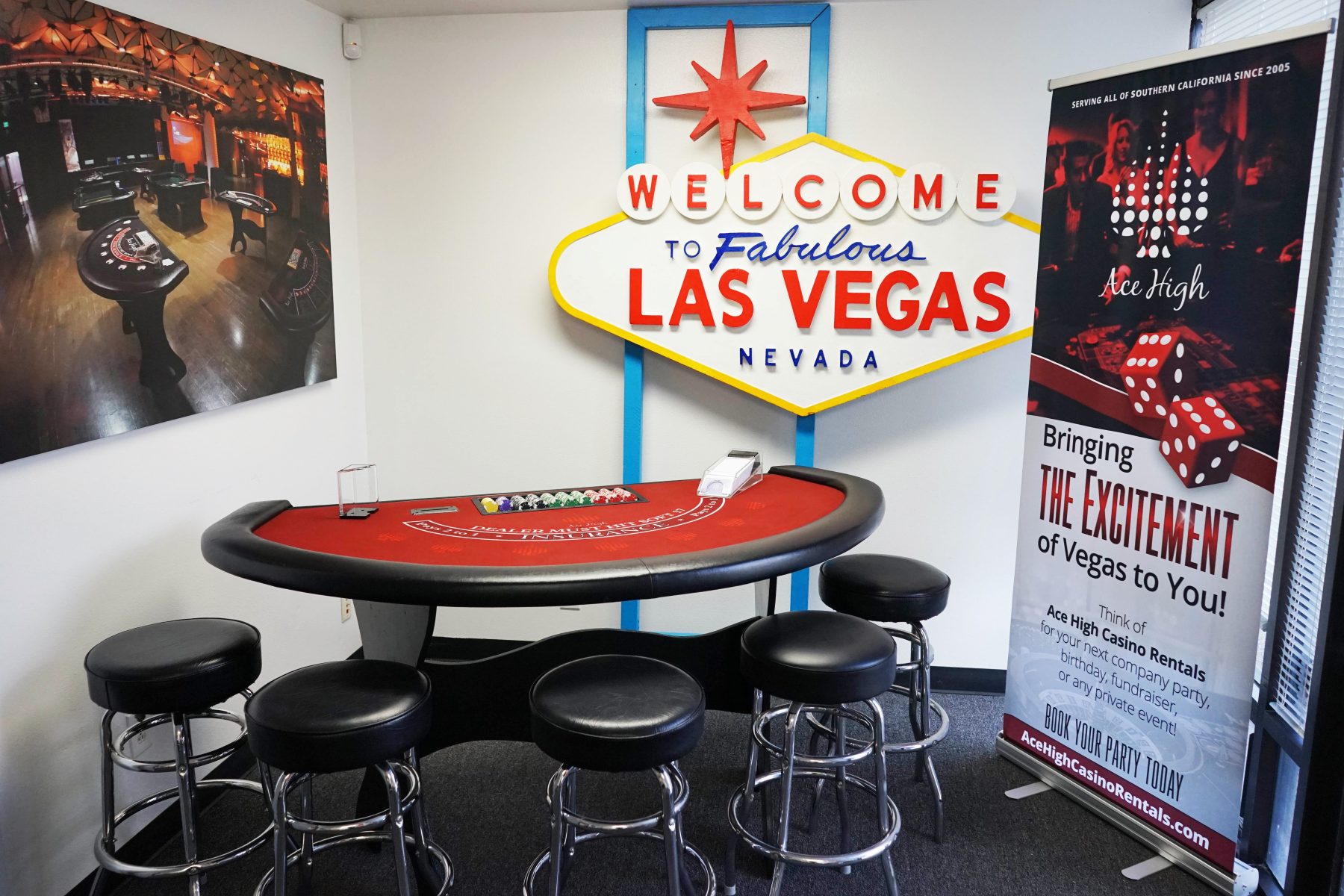 Ace High Ribbon Cutting - Welcome to Las Vegas Sign 2