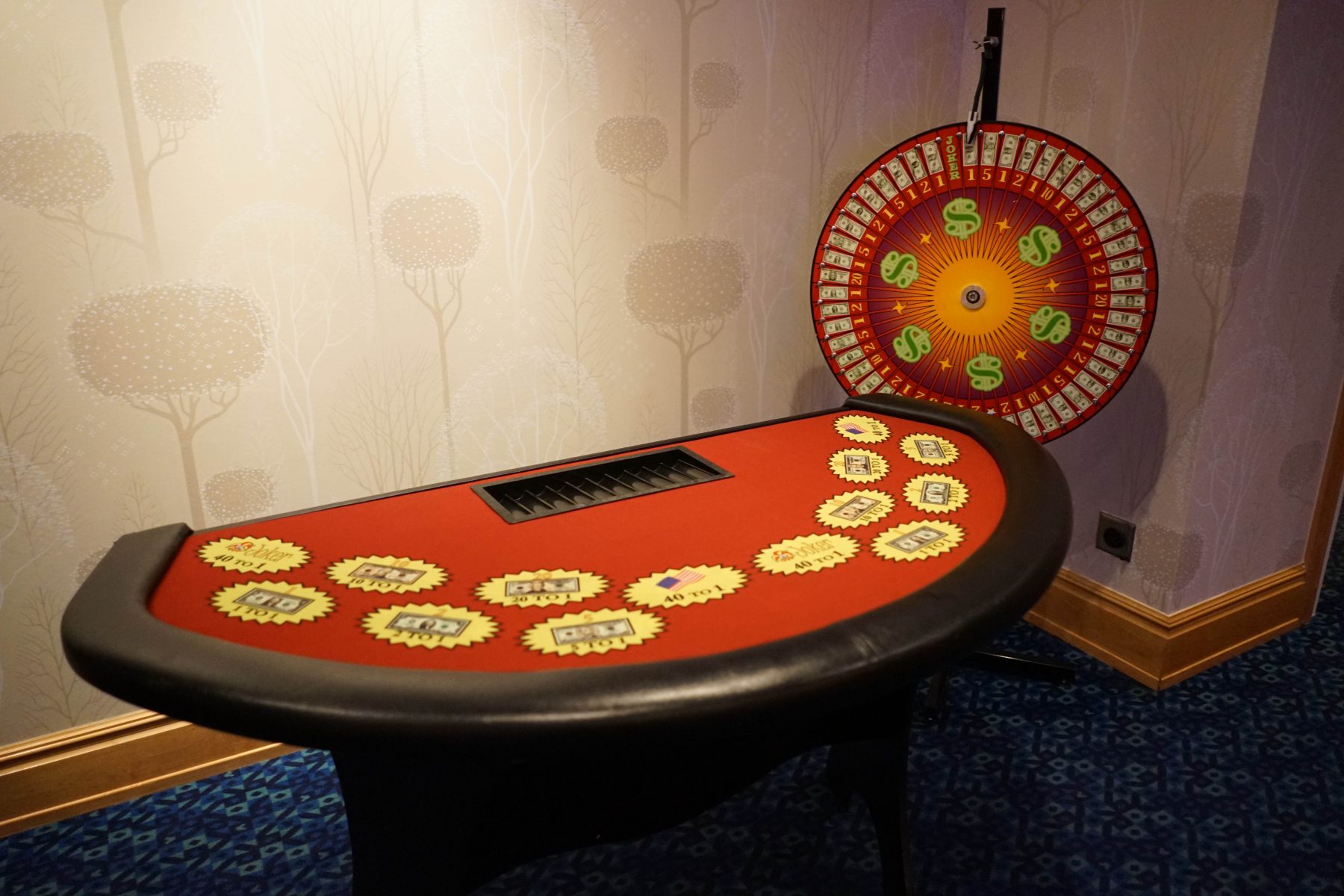 Ace High Wheel of Fortune table rentals – Disneyland Hotel – Access OC