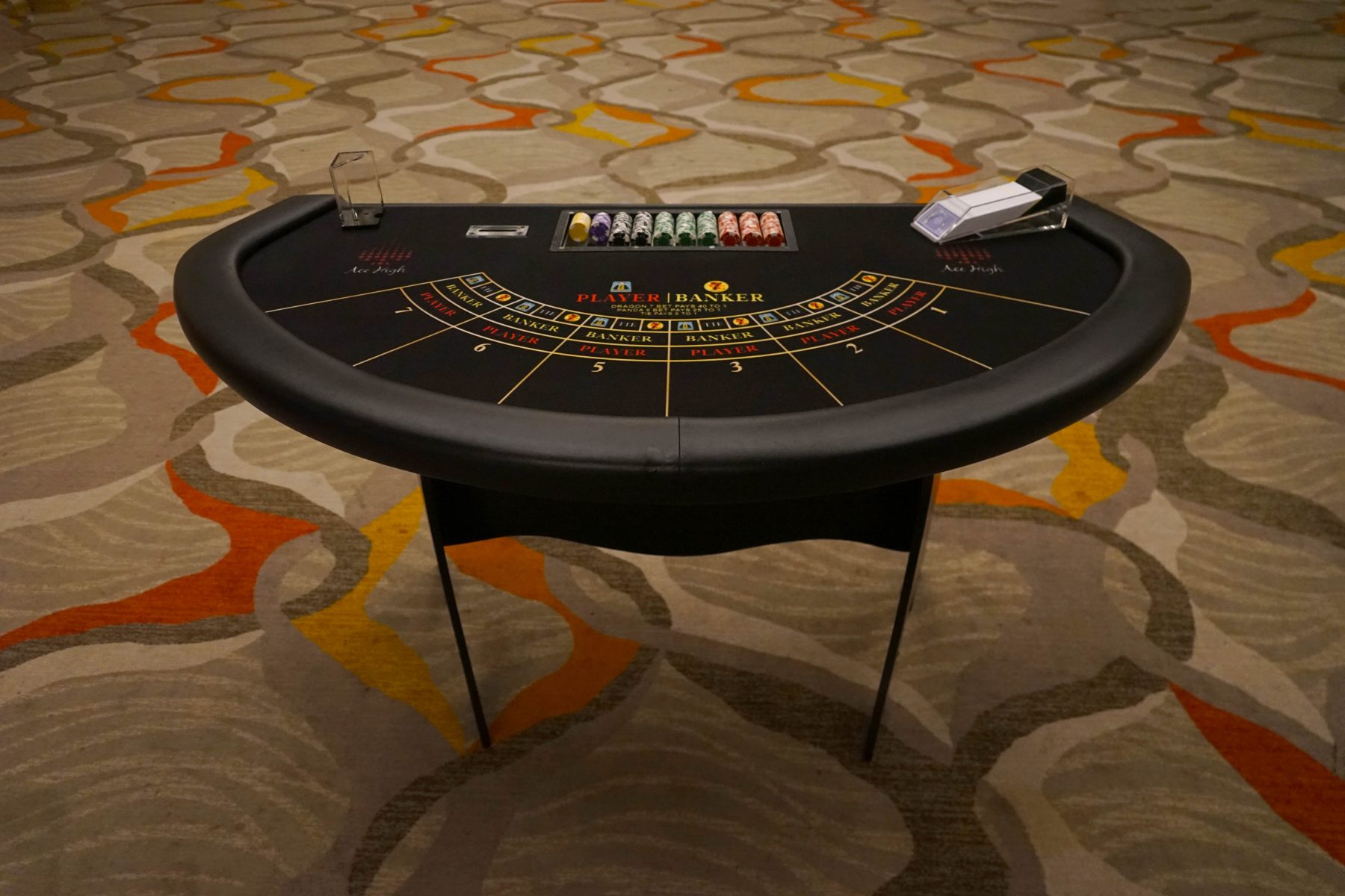 Ace High Bacarrat table rentals